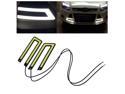 2pcs White COB 6000K Led Daytime Running Light Headlight Fog Lamp U Shape