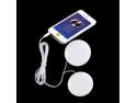 1pc Dual 3.5mm dual speakers Music Pillow speakers for MP3/ MP4 Music Player white