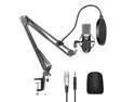 Neewer NW-700 Professional Studio Broadcasting Recording Condenser Microphone & NW-35 Adjustable Recording Microphone Suspension Scissor Arm Stand with Shock Mount and Mounting Clamp Kit