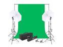 Neewer Photography Backdrop 400W 5500K Continuous Umbrella Studio Lighting Kit 6x9 feet Muslin Chromakey Green Screen and 2.6x3 Meters/8.5x10 Feet Backdrop Stand Support System for Photo Video Shoot