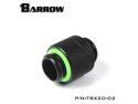 Barrow G1/4" Male to Male Anti-Twist Rotary Adaptor Fitting - Black (TBX2D-02)