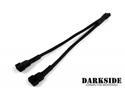 Darkside 4-Pin Dual Fan Power Y-Cable Splitter - Jet Black (DS-0095)