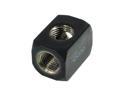 Alphacool G1/4 Round TEE Connection Terminal - Black (17030)