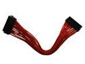 Motherboard Sleeved 24 pin Extension Cable 9.8 inches Red by Raidmax