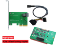 Innocard PE0404-3432-PU413A PCIe Gen3 / 4-Lanes to Mini SAS HD Adapter with SFF-8643 to SFF-8639 Cable with U.2 to M.2 NVMe SSD & PCIe Slot Test Tooling Adapter