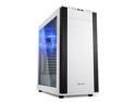 SHARKOON M25-W White Steel / Plastic ATX Mid Tower Gaming PC Case,7.1 USB Sound Card Integrated, 3x120mm Cooling Fan Pre-Installed,Support up to 280mm Water Cooling Installation, Max:15.75" VGA Length