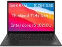 Lenovo ThinkPad T14s Gen 1 14.0" FHD Black - Intel Core i5-10210U 1.70GHz, 16GB RAM, PCIe M.2 M 512GB SSD, Windows 10 Pro 64-Bit - Webcam - Bluetooth
