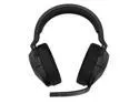Corsair HS55 Wireless CORE Gaming Headset - Low-Latency 2.4Ghz, Up to 50ft Bluetooth Range, Lightweight Construction, Tempest 3D AudioTech Support on PS5, Omni-Directional Microphone - Black