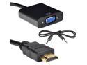 1080P HDMI Male to VGA Converter Adapter with audio cable for PC, Raspberry pi