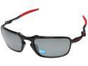 Oakley BADMAN Sunglasses OO6020-07 Carbon Black Iridium Polarized  Ferrari