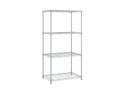 OFM Core Collection X5 Series Adjustable Wire Shelving Unit 36 x 72, 24" Depth, in Silver (S367224-SLVR)