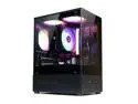 Zalman CUBIX-G Micro-ATX PC Case, MATX Case with 3 X 120mm FRGB Fans Pre-Installed, Panoramic View Tempered Glass Panels, USB Type-C Port, Fits up to 280mm GPUs, Black