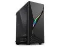 Zalman Raven ATX Mid-Tower Gaming PC Case, RGB Spectrum Lighting Strip w/ Control Button, 1 x Preinstalled 120mm Fan, Full Tinted Tempered Glass Side Panel, USB 3.0, Black