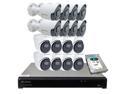 Camius NVR 16 Channel Security Camera System with 16 x 2K Wired IP Security Cameras, 4TB Hard Drive, Audio, Smart Motion, Sound, Human, Vehicle AI detection, 2 SATA + eSATA, PC, Mac, Phone view