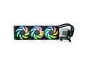 EK 360mm AIO Elite, D-RGB All-in-One Liquid CPU Cooler with EK-Vardar High-Performance PMW Fans, 120mm Fan, Intel 115X/1200/2066, AMD AM4 (360mm AIO) LGA 1700 Compatible(Requires purchase of LGA 1700)