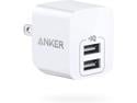 Anker USB Charger, Anker PowerPort Mini Dual Port Phone Charger, Super Compact USB Wall Charger 2.4A Output & Foldable Plug for iPhone 11/11 Pro/Max/8/7/X, iPad Pro/Air 2/Mini 4, Samsung and More