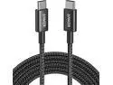 Anker USB C Cable 100W 10ft, New Nylon USB C to USB C Cable 2.0, Type C Charging Cable Fast Charge for MacBook Pro 2020, iPad Pro 2020, iPad Air 4, Galaxy S20, Pixel, Switch, LG, and More(Black)