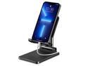 Cell Phone Holder, Adjustable Desktop Cell Phone Stand Cradle Dock Compatible Tablet Stand iPhone Stand Foldable Phone Stand for Desk Thick Case Phone Compatible 4-13in Phone iPad,Tablet, Kindle