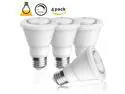 SUNTHIN 4-Pack,6 Watt E26 Dimmable LED PAR20 Spotlight, Par20 LED Light Bulbs Warm White – 450 Lumens 110 Volts AC (Dimmable)