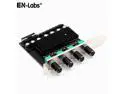EnLabs PCITX3CO4D 4 Channels 3pin CPU Case Fan RPM Speed Controller w/ Full-Profile PCI Slot,Regulator Stepless Voltage Governor w/ OFF Switch - Power by Molex Compatible w/ 3-pin,4-pin Fan