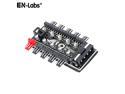 EnLabs PWMHUB10D50 10 Ports PWM 4pin CPU Cooler / Case / Chassis Cooling  Fan Hub,10 Port 12V 4 Pin Fan PWM Fan Hub Controller,Power by Molex ,16 inches RPM Feedback Cable