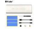 NVMe to USB Hard Drive Enclosure, USB 3.1 USB C to M.2 SSD NVMe PCIe Converter Adapter Type C Gen 2 10Gbps to M-Key HDD w/ Aluminum Case & Thermal Pad for 2280/2260/2242/2230