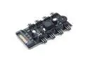 8 Channel Computer PC Case CPU Cooler 3pin cooling fan speed temperature controller, 8 Way 3 pin Fan Hub Power Supply Splitter by SATA 15pin