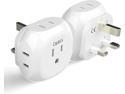 US to UK Plug Adapter by Ceptics UK, Ireland Power Adapter Charger 4 Input - Ultra Compact - Light Weight - USA to Any Type G Countries Such as Hong Kong, England and More - 2 Pack