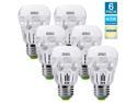 SANSI 5W (40 Watts Equivalent) LED Light Bulbs, A15, 450lm, 3000K Warm White, E26 Base, Non-Dimmable, Beam Angle 180 Degree (6-Pack)