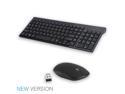 Wireless Keyboard and Mouse Combo, 2.4GHz Ultra Thin Full-Size Wireless Keyboard and Mouse for Computer, PC, Desktop, Laptop with Windows XP / 7/8 / 10 / Vista, Black