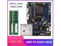 MSI 970A-G46 Motherboard Combo Set with AMD FX-6300-Core 3.5 GHz CPU 2pcs X  8GB = 16GB 2133MHz DDR3 Memory by Avarum Ram