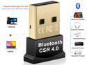 High Performance Bluetooth 4.0 Adapter, Wireless Bluetooth CSR 4.0 Dongle Adapter Compatible with Windows 10, 8.1 / 8, 7, Vista, XP, 32/64 Bit and Classic Bluetooth, Stereo Headset Compatible