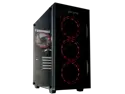 Periphio Ember Gaming Computer, Tower PC, Intel Quad-Core i5 3.1GHz, 8GB RAM, 128GB SSD + 1TB 7200 RPM HDD, Windows 10, GeForce GTX 1650 4GB Overclocked Edition Graphics Card RGB HDMI Wi-Fi