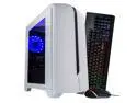 Periphio Vortex Gaming PC Desktop Computer Tower, Intel Quad Core i5 3.2GHz, 16GB RAM, 120GB SSD + 500GB 7200 RPM HDD, Windows 10, Nvidia GT1030 2GB, HDMI, Wi-Fi