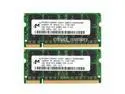 Micron 2GB 2x1GB 533MHZ PC2-4200 DDR2 200Pin laptop Sodimm Memory low Densi