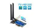 Fenvi FV-HB1200 Desktop Wireless-AC Dual Band 1200Mbps PCIE Wifi Card,support Hackintosh Wi-Fi Adapter, Bluetooth 4.0, Windows 7/10/11,compatible with mac OS Big Sur/Monterey/Catalina,Airdrop,Handoff