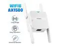 Fenvi AX1500 WiFi 6 Range Extender, WiFi Repeater, Access Point, Media Bridge with 4x External Antenna Dual Band 1500Mbps Wi Fi Booster,802.11AX,WPS Easy Set Up, Wall Plug, AP and Wireless Router