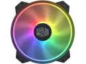 Cooler Master MasterFan MF200R ARGB - 200mm Addressable RGB (+5v, 3-pin) High AirFlow Case Fan with Screw Holes 7" x 5" or 6" x 6" (Not Fit HAF Series Chassis)