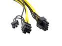 FVH PCI-E PCI Express ATX 6Pin Male to Dual 8Pin & 6Pin Female Video Card Extension Splitter Power Cable PW-185
