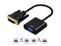 DVI to VGA Adapter, YXwin 1080P Active DVI-D to VGA Adapter Converter 24+1 Male to Female