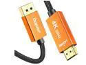 4K DP DisplayPort to HDMI Adapter Cable 10FT, iXever DP to HDMI Video Cord UHD 4K@60Hz, 2K@144Hz, 1080P@144Hz for HDTV, Dell, Monitor, Projector, Desktop, AMD, NVIDIA, Lenovo, HP,ThinkPad