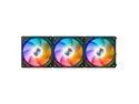 LIAN LI UNI FAN AL120 RGB BLACK 3X 12CM FAN PACK WITH CONTROLLER  ---UF-AL120-3B