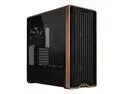 Lian Li LANCOOL 217 Genuine Walnut Wood Computer Case,  Mid-Tower ATX PC Case with 5 Pre-Installed PWM Fans 2x170mm, 2x120mm & 1x140mm, Flexible PSU & Cable Installation - Black (LAN217X)
