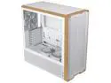 Lian Li LANCOOL 217 Genuine Walnut Wood Computer Case, Mid-Tower ATX PC Case with 5 Pre-Installed PWM Fans 2x170mm, 2x120mm & 1x140mm, Flexible PSU & Cable Installation - White (LAN217W)