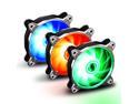 LIAN LI BORALITE Series RGB BORALITE120-3A S, 120mm  LED PWM Fan, 3 FANS Pack - Silver Frame  (LEDs Powered by Motherboard 4 PIN Headers. No LEDs Controller Included)--1 Year Warranty