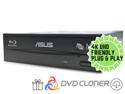 ASUS UHD Friendly Blu-ray Combo Drive Bundle with DVD-Cloner Software Download Installation Code