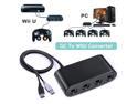 E-NET Gamecube Controller Adapter - [Updated Version] Adapter Converter Wii U, Switch, PC, No Driver Needed USB - 4 Port Gamecube NGC Controller Adapter Multi-Player Games,Easy to Plug(Newest Version)