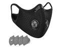 Cycling Mesh Mask with Extra Carbon Filters for Cycling Motorcycle Climbing Training Fitness (activated carbon filter 4 pieces)