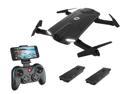 Holy Stone - HS160 Foldable Wifi FPV Drone with 720P Camera and Bonus Battery, Black