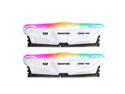 DDR4 RAM Gigastone White RGB Game PRO Desktop RAM 16GB (2x8GB) DDR4 16GB DDR4-3200MHz PC4-25600 CL16 1.35V 288 Pin Unbuffered Non ECC UDIMM for PC Gaming Desktop Memory Module (Desktop ONLY)